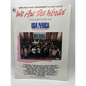 We Are The World Sheet Music Simplified Piano Ver. Michael Jackson Lionel Richie